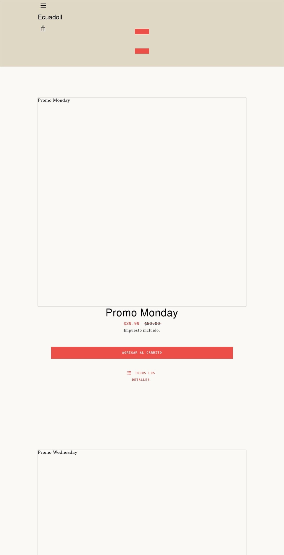 ecuadoll.com shopify website screenshot