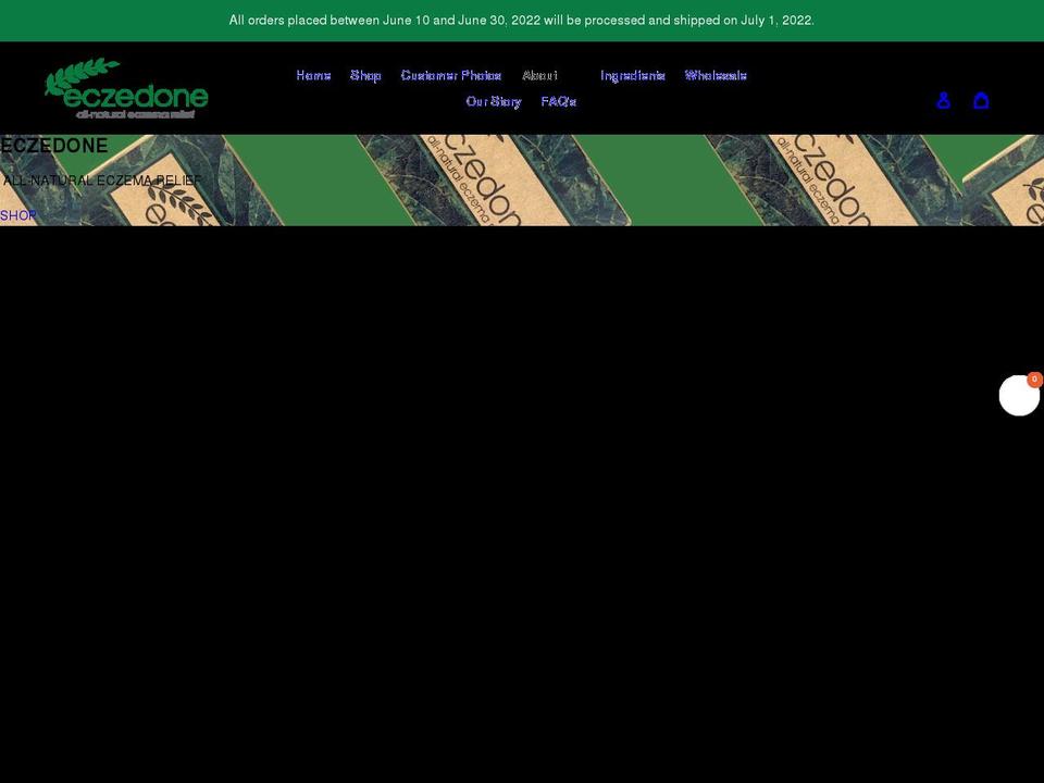 eczedone.com shopify website screenshot