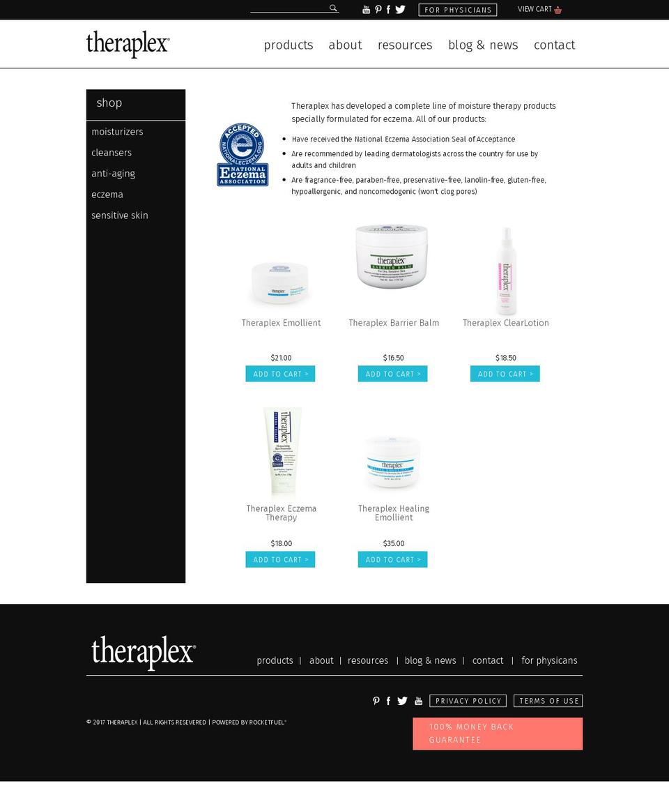 Disruptive Version Shopify theme site example eczematherapy.com