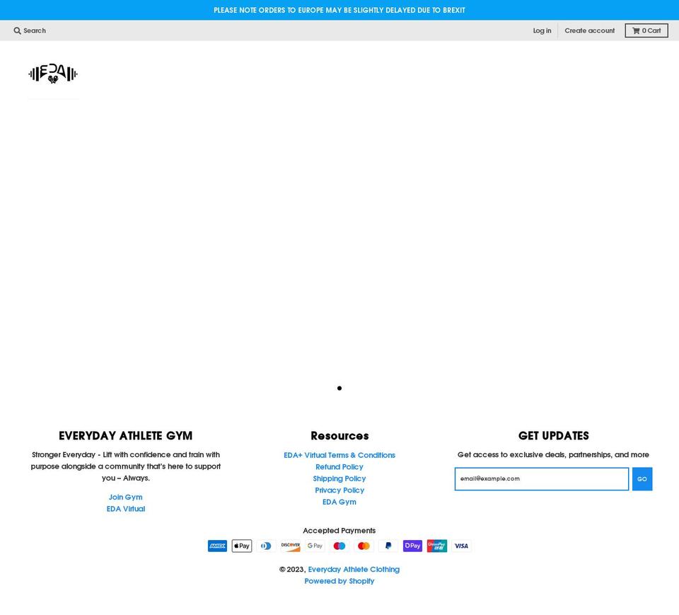 edaclothing.com shopify website screenshot