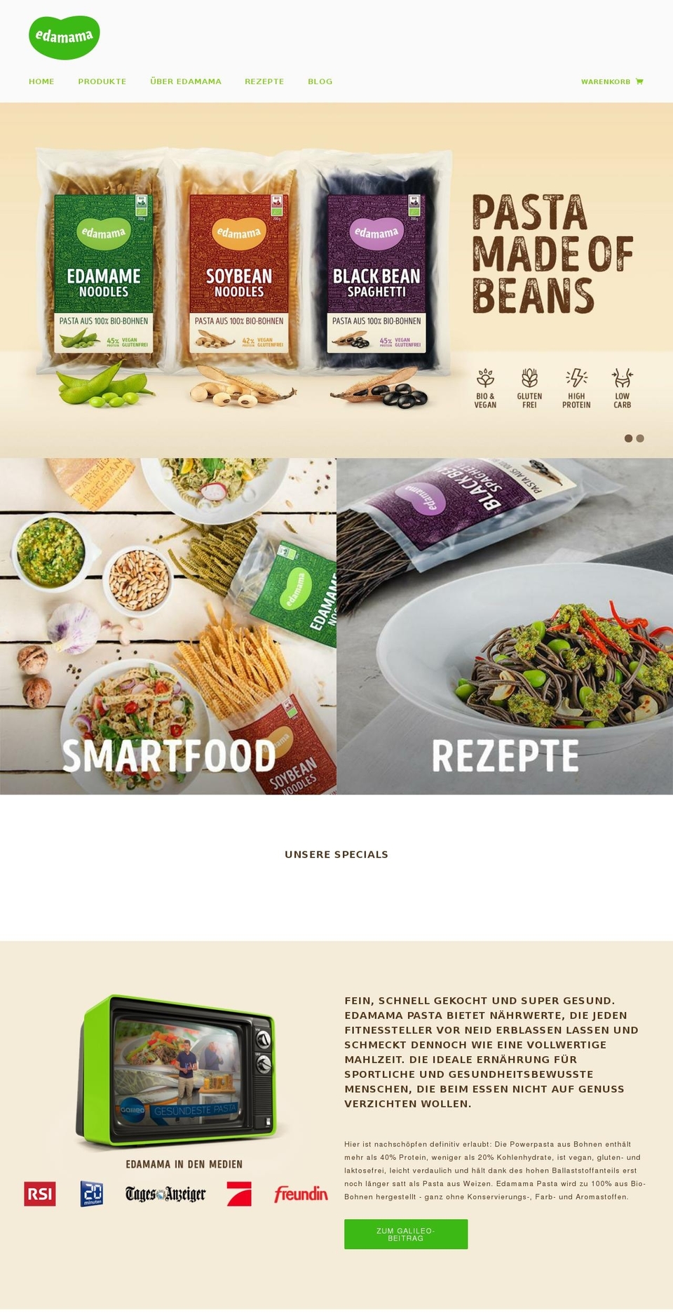 edamama.de shopify website screenshot