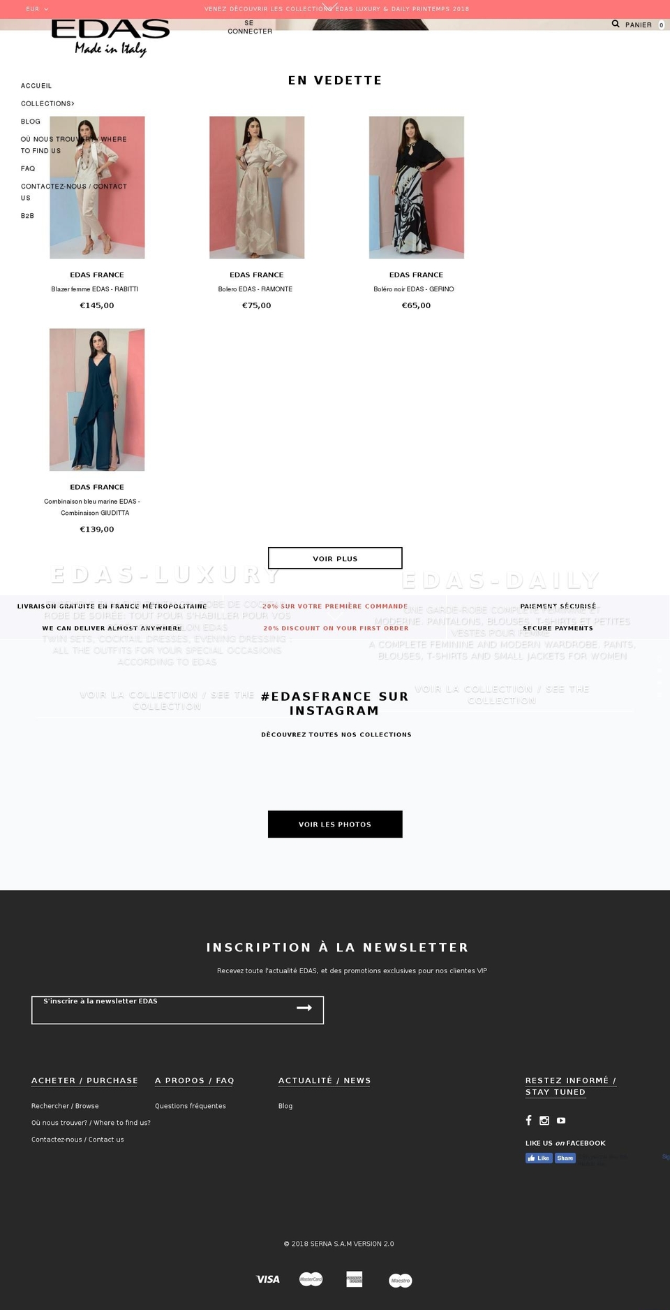 edasfrance.com — Shopify storefront screenshot