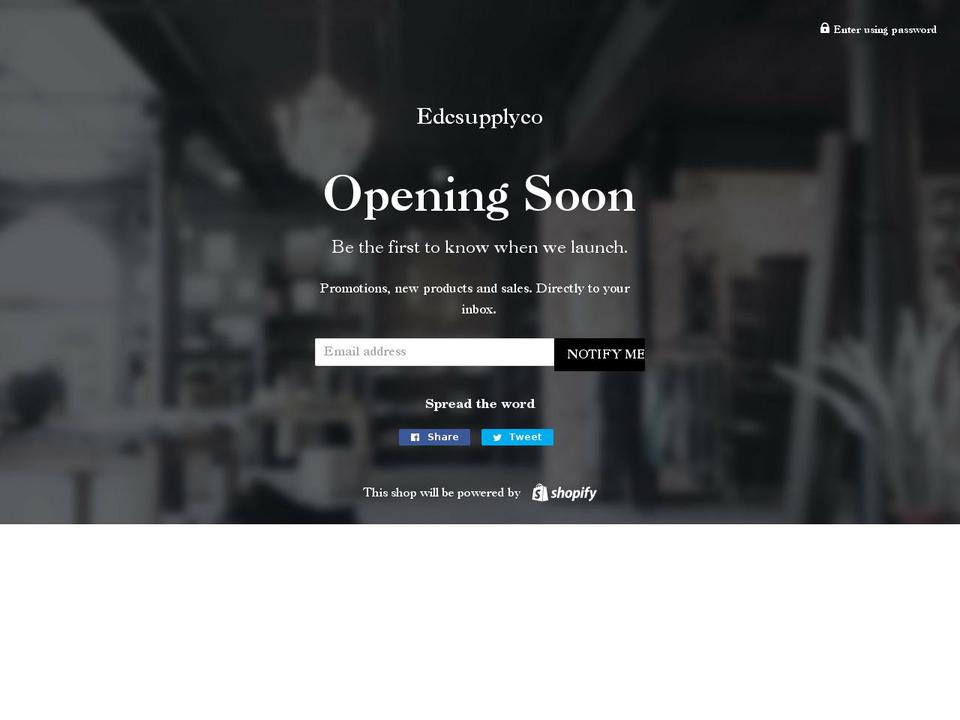edcsupplyco.com shopify website screenshot