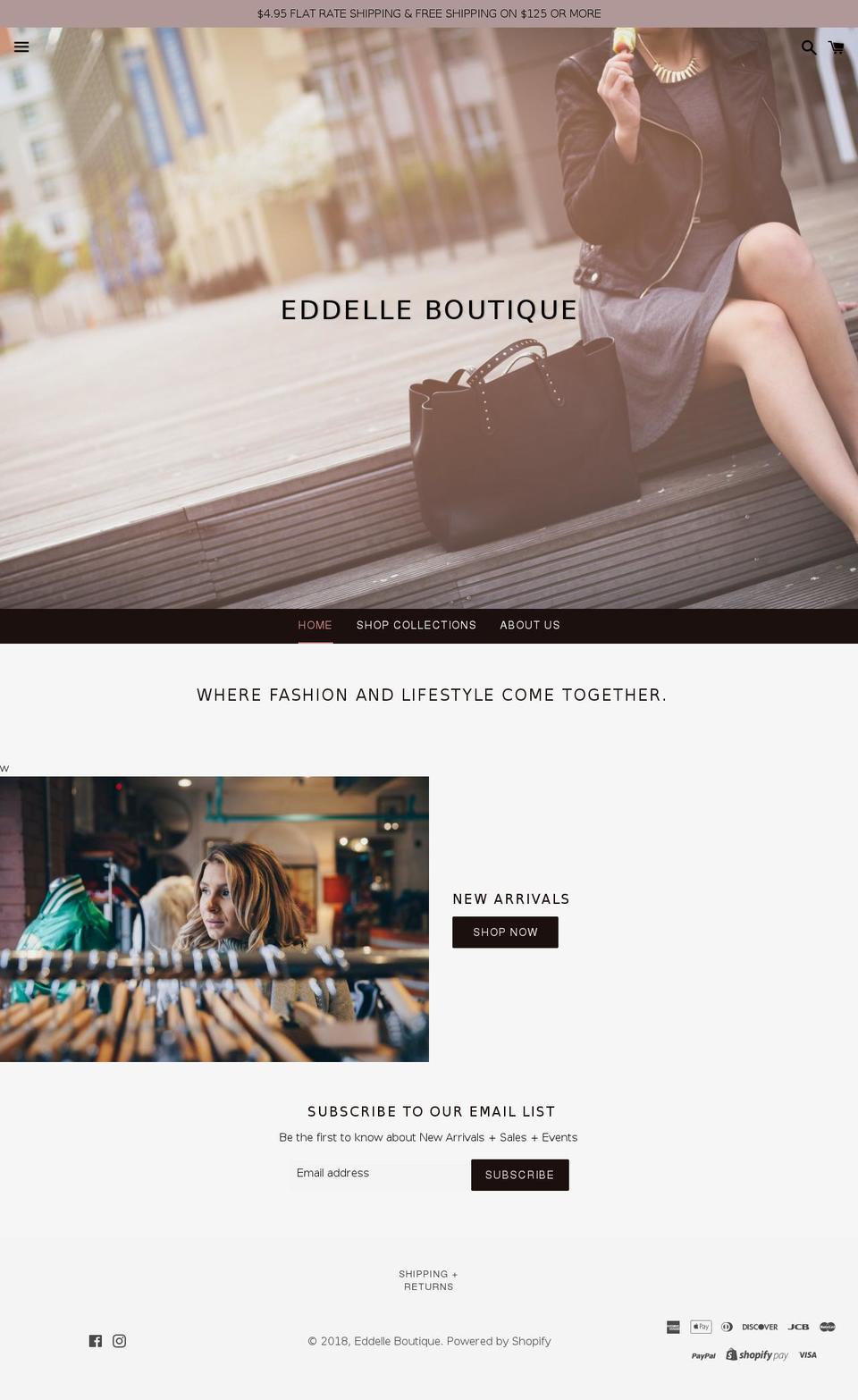 eddelle.com — Shopify storefront screenshot