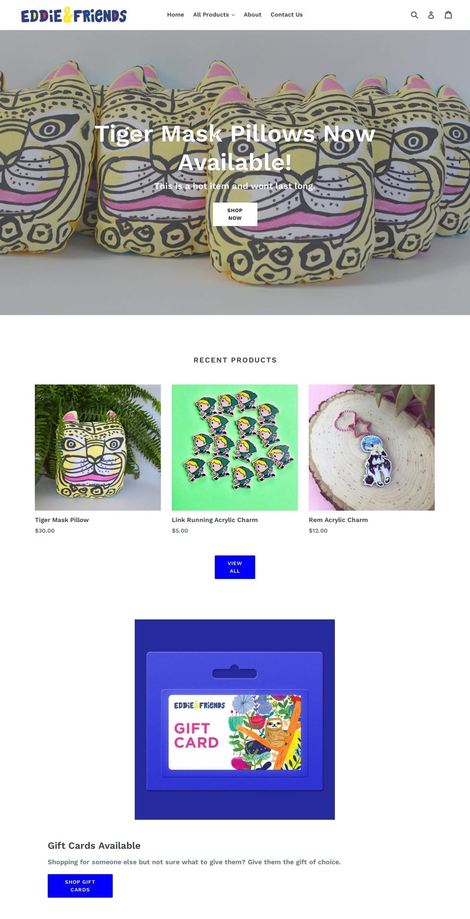 eddienfriends.shop shopify website screenshot