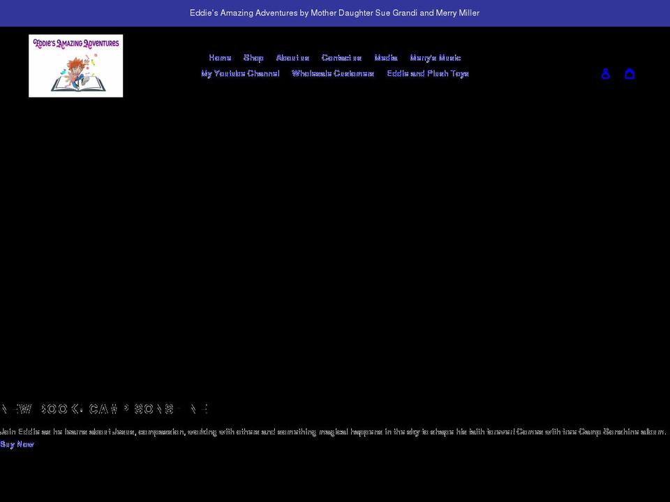 eddiesamazingadventures.com shopify website screenshot