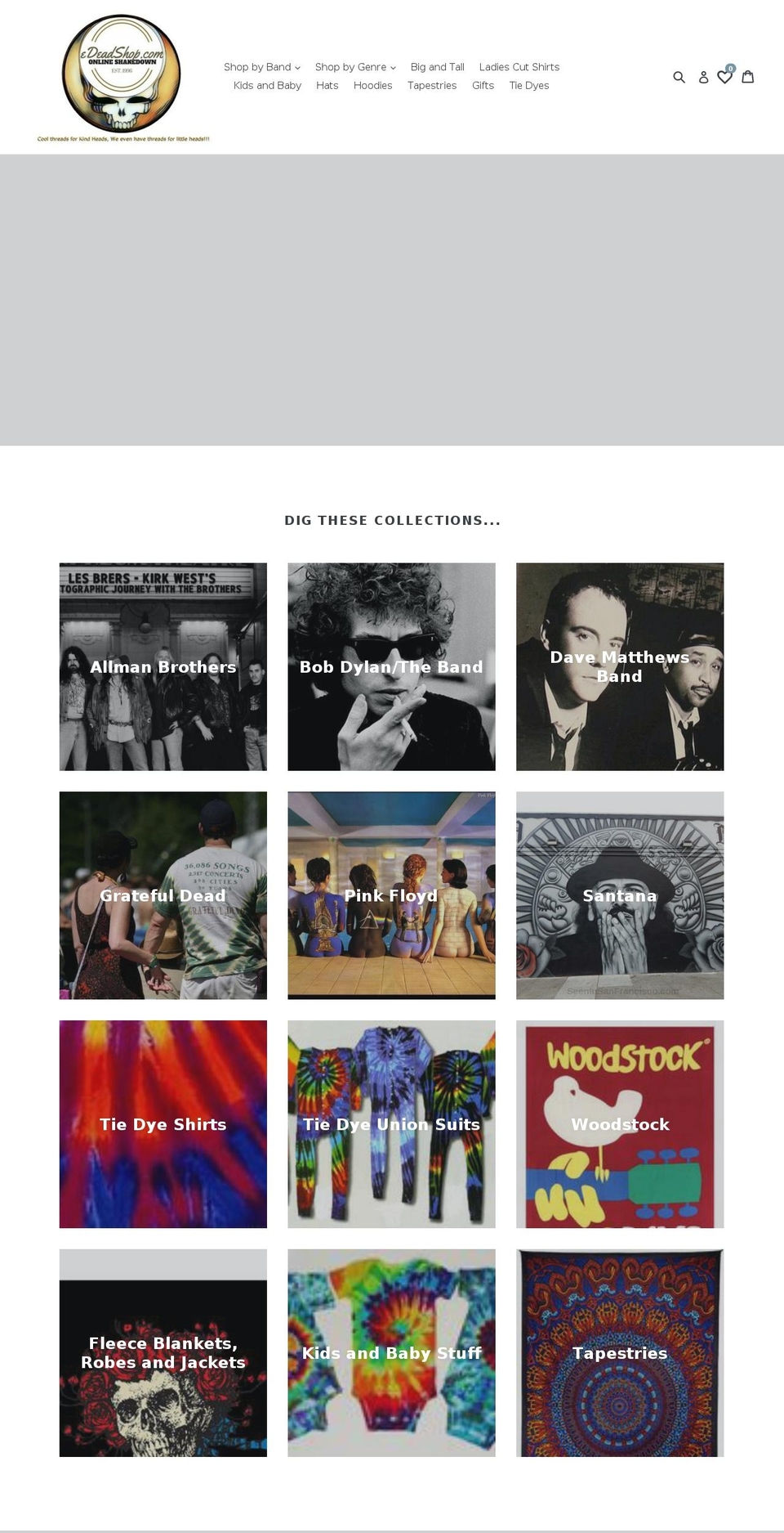 edeadshop.com shopify website screenshot