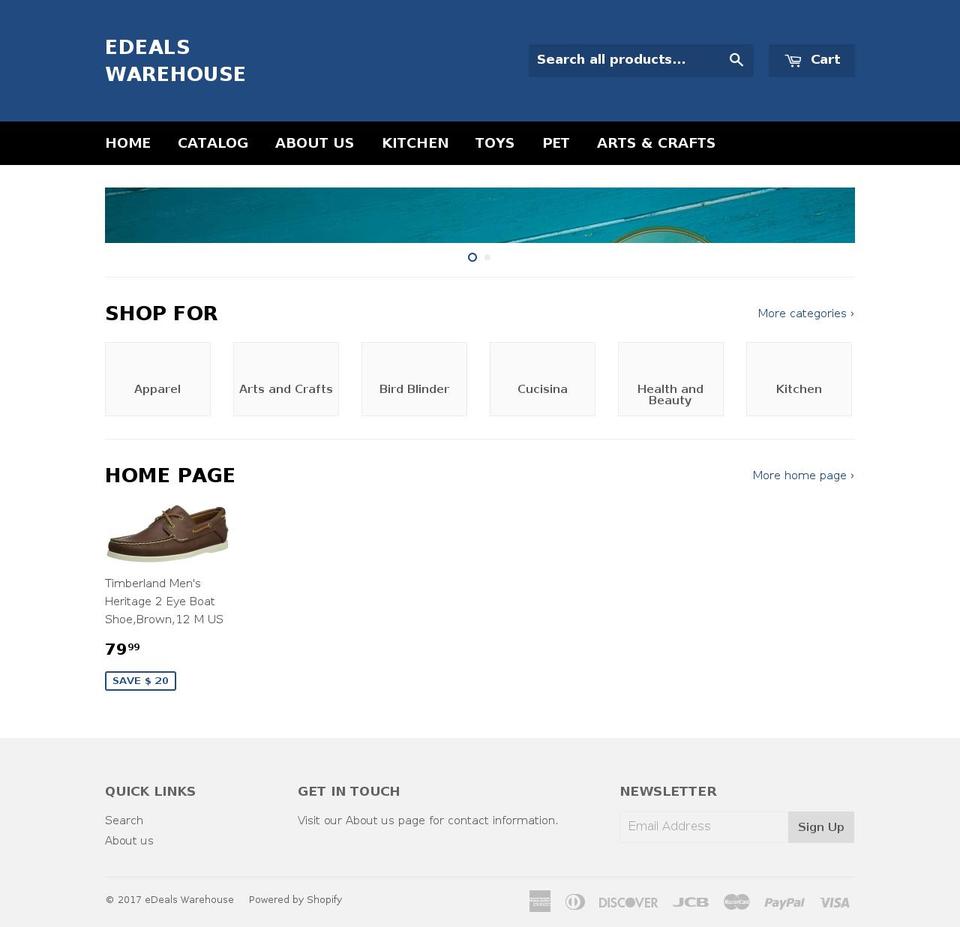 edealswarehouse.com shopify website screenshot