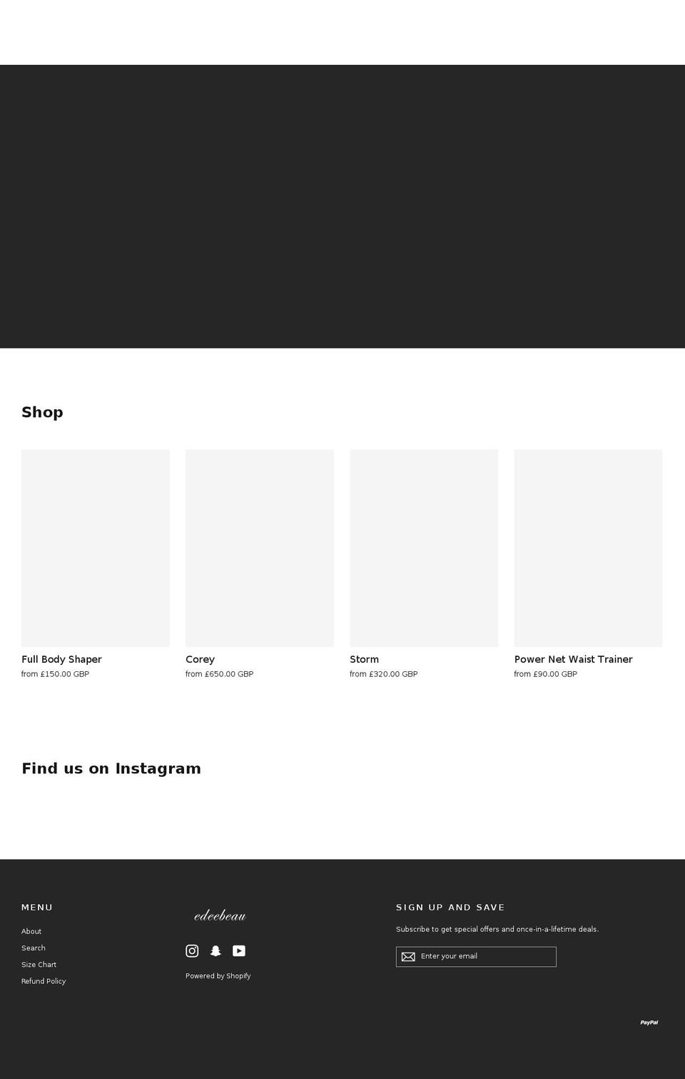 edeebeau.com — Shopify storefront screenshot