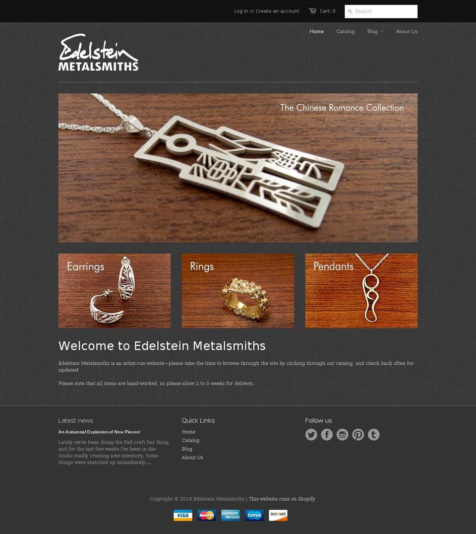 edelmetal.biz shopify website screenshot