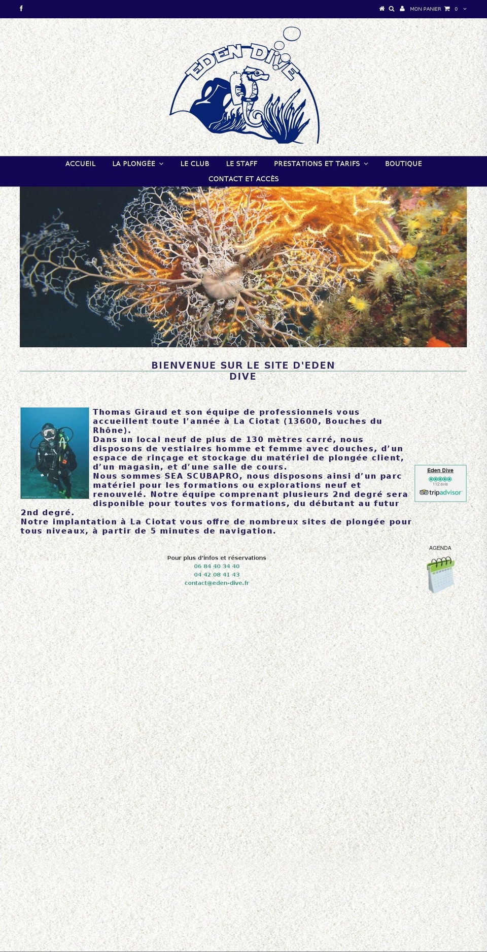 themeedendive Shopify theme site example eden-dive.com