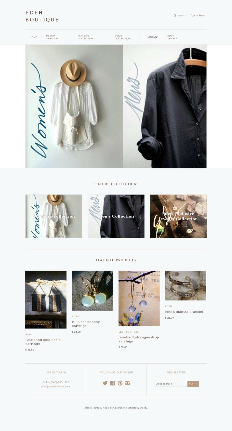 edenboutique.com shopify website screenshot