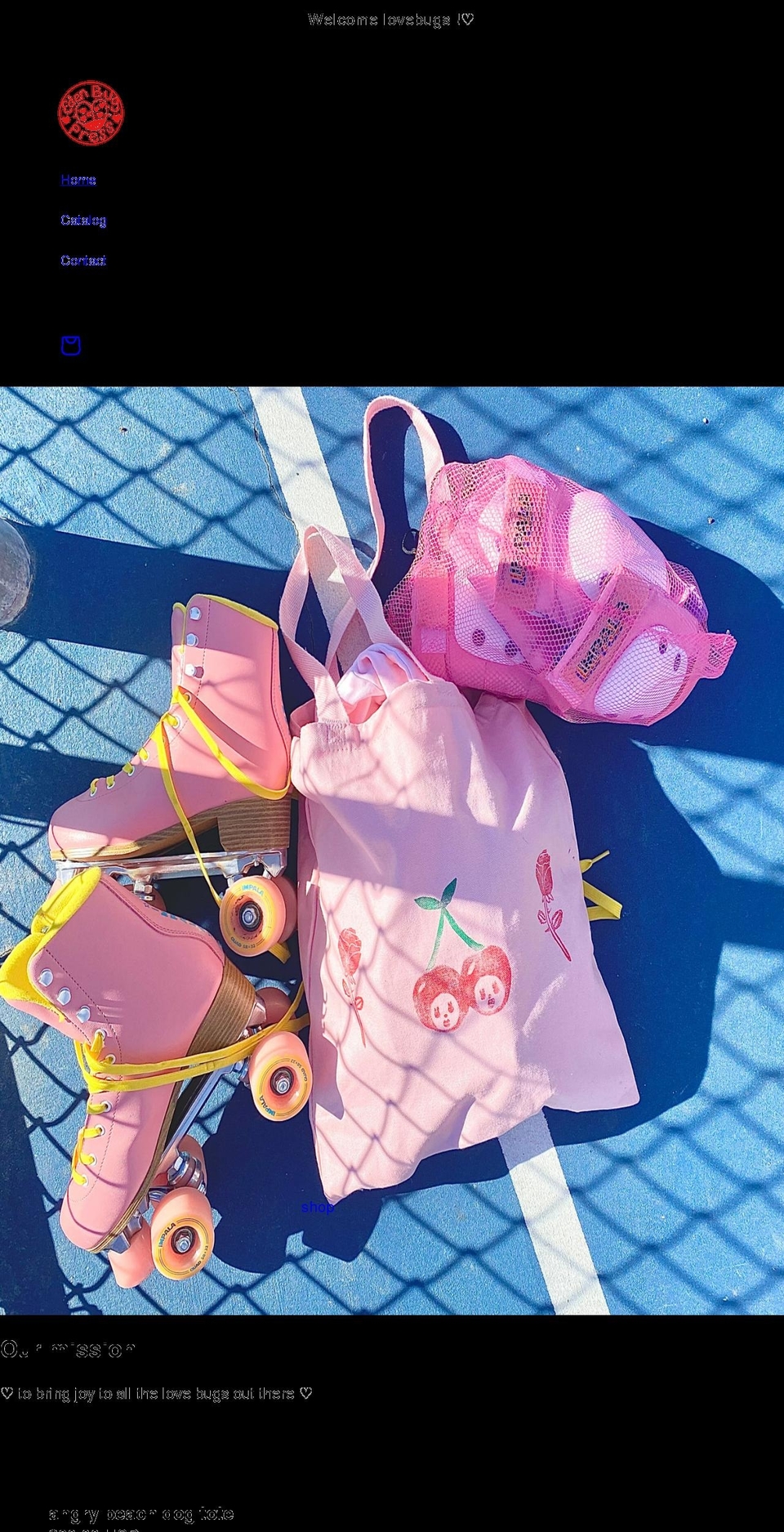 edenbugpress.com shopify website screenshot