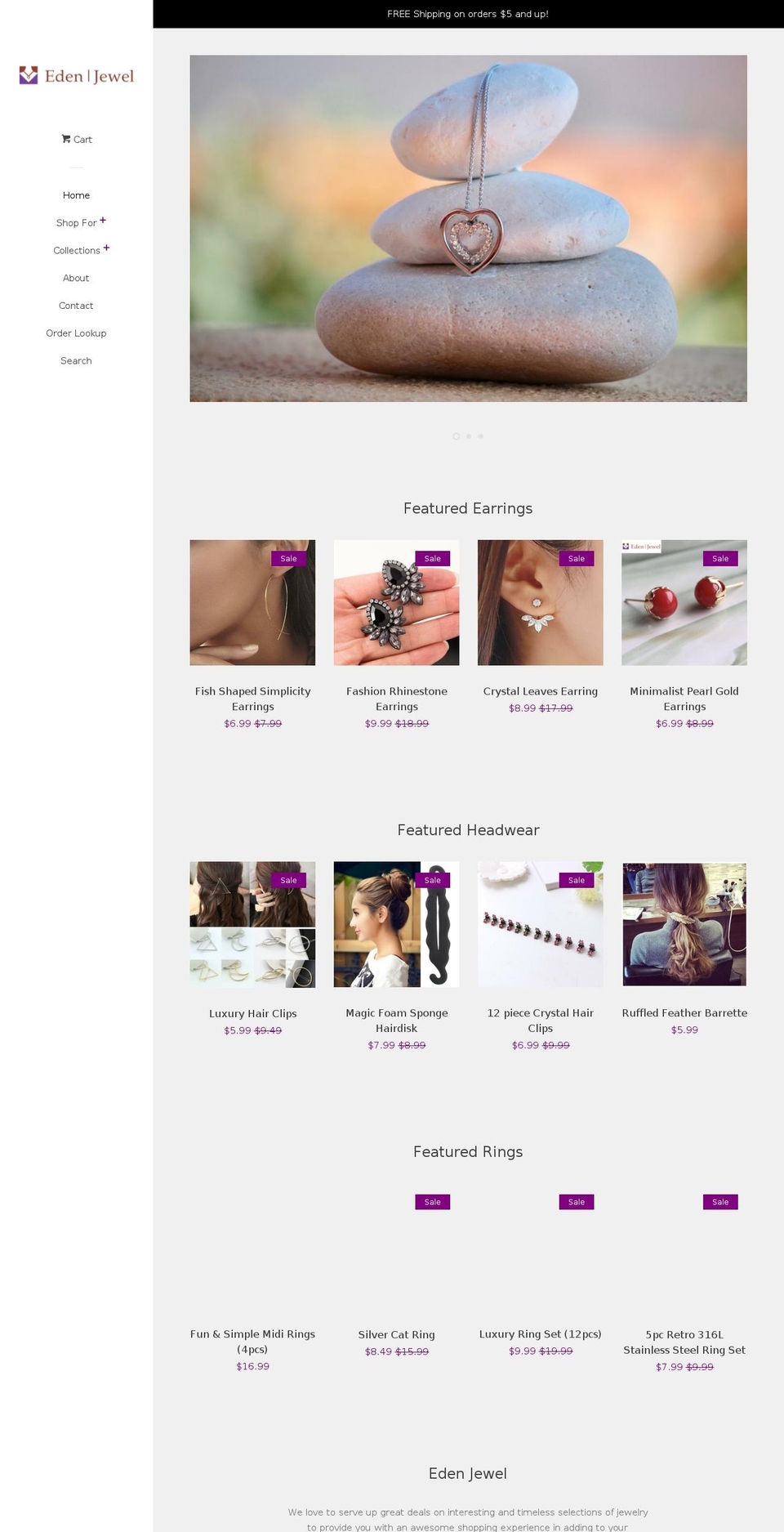edenjewel.com shopify website screenshot