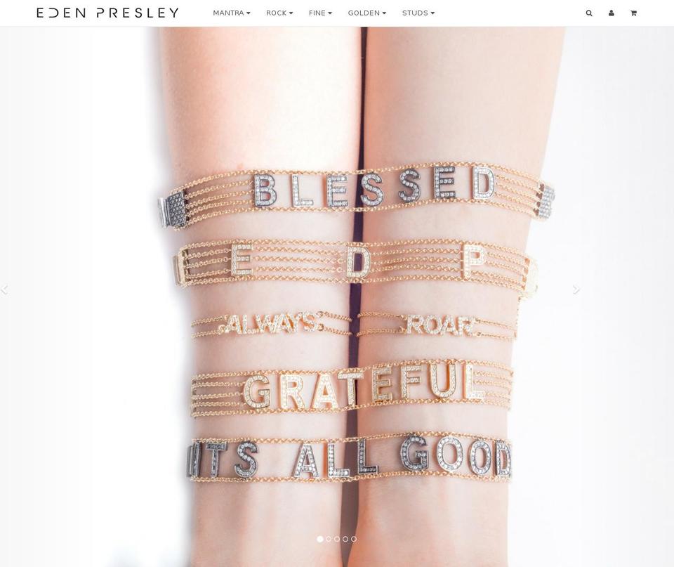 edenpresley.com shopify website screenshot