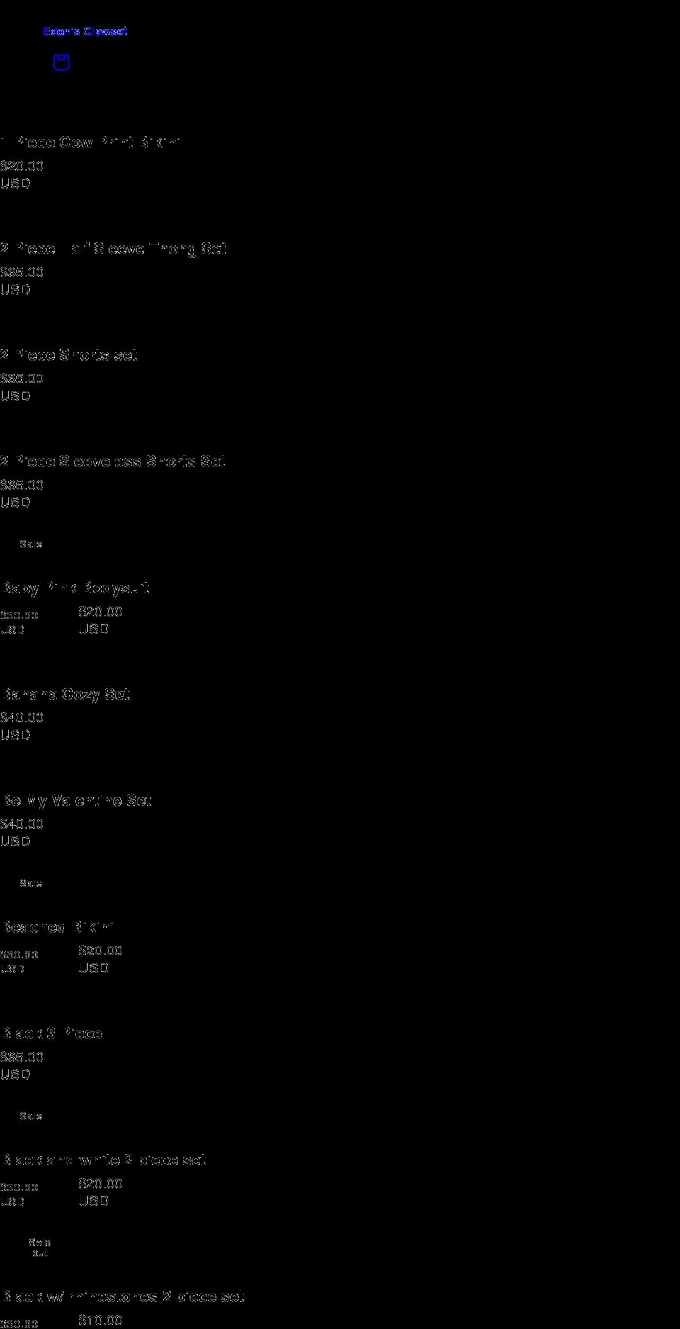edensclawset.com shopify website screenshot