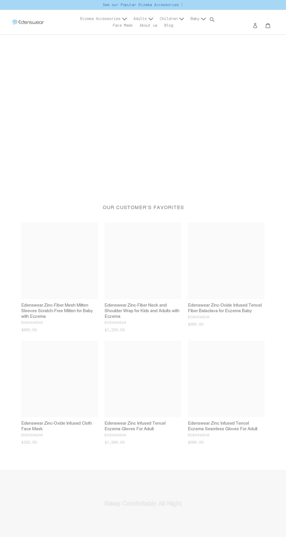 edenswear.com — Shopify storefront screenshot
