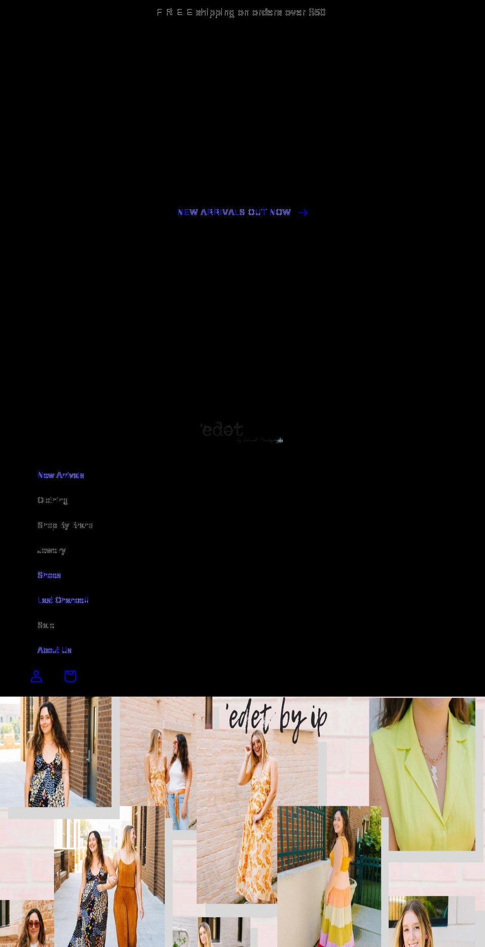 edetbyislandpassage.com shopify website screenshot