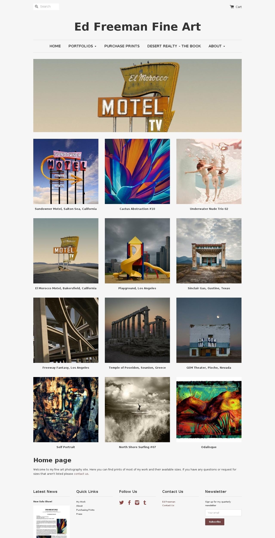 edfreeman.com shopify website screenshot
