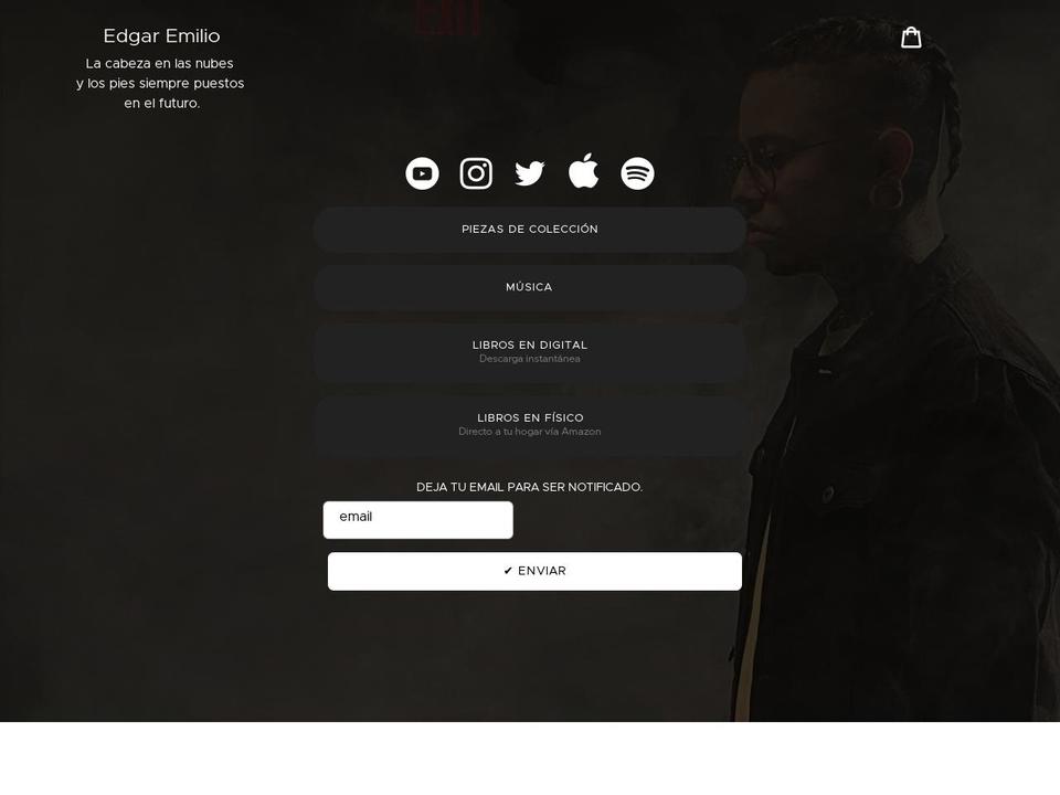 edgaremilio.com shopify website screenshot