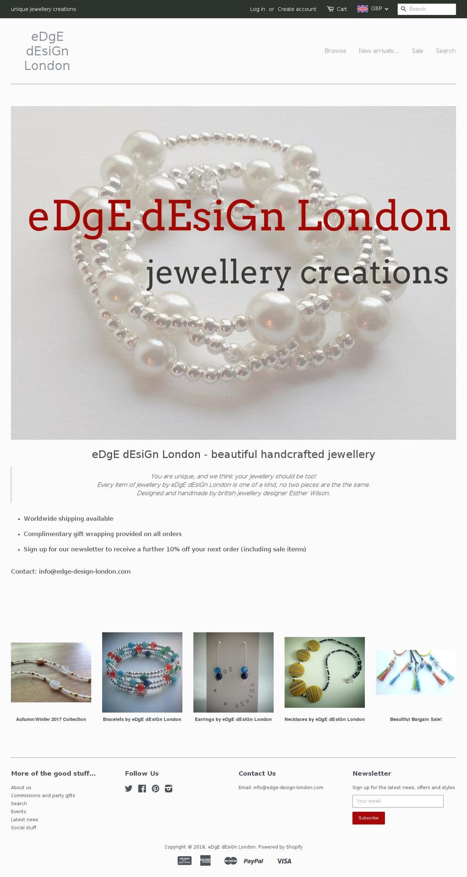 edge-design-london.com — Shopify storefront screenshot