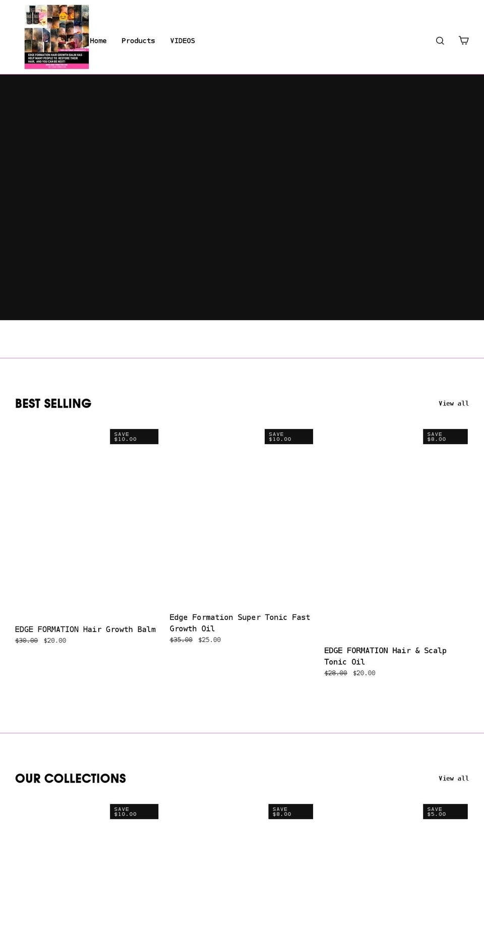 edge-formation.com shopify website screenshot