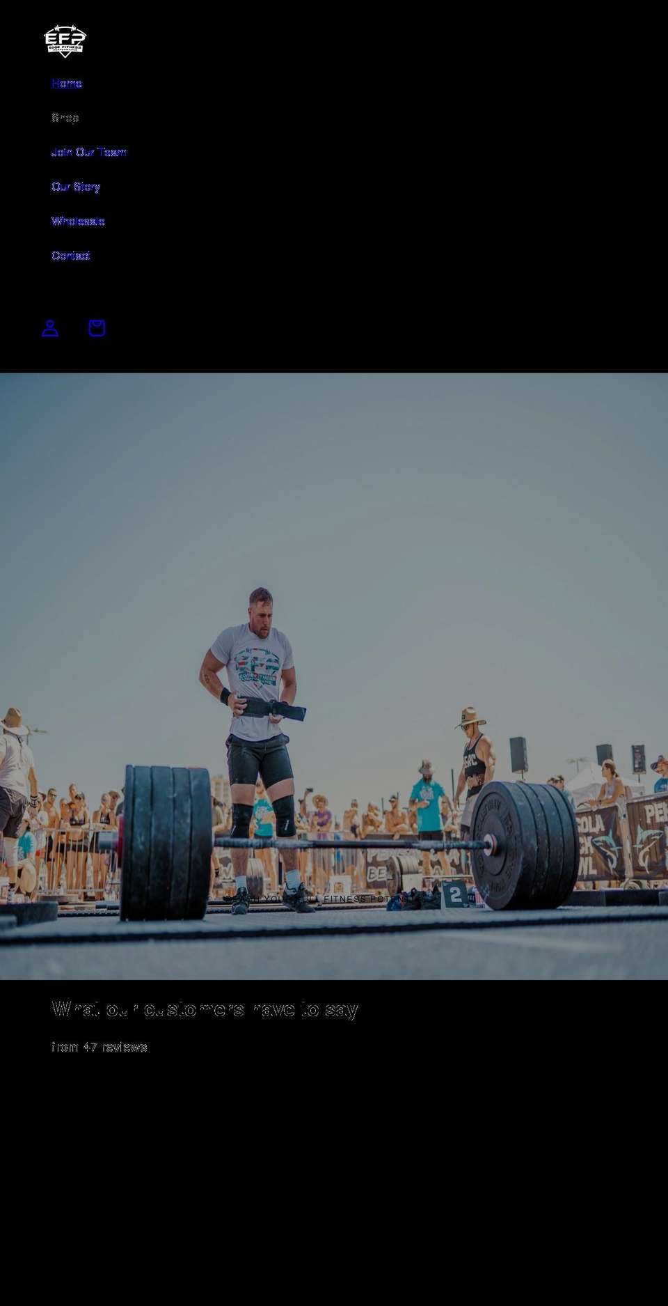 edgefitnessperformance.com — Shopify storefront screenshot