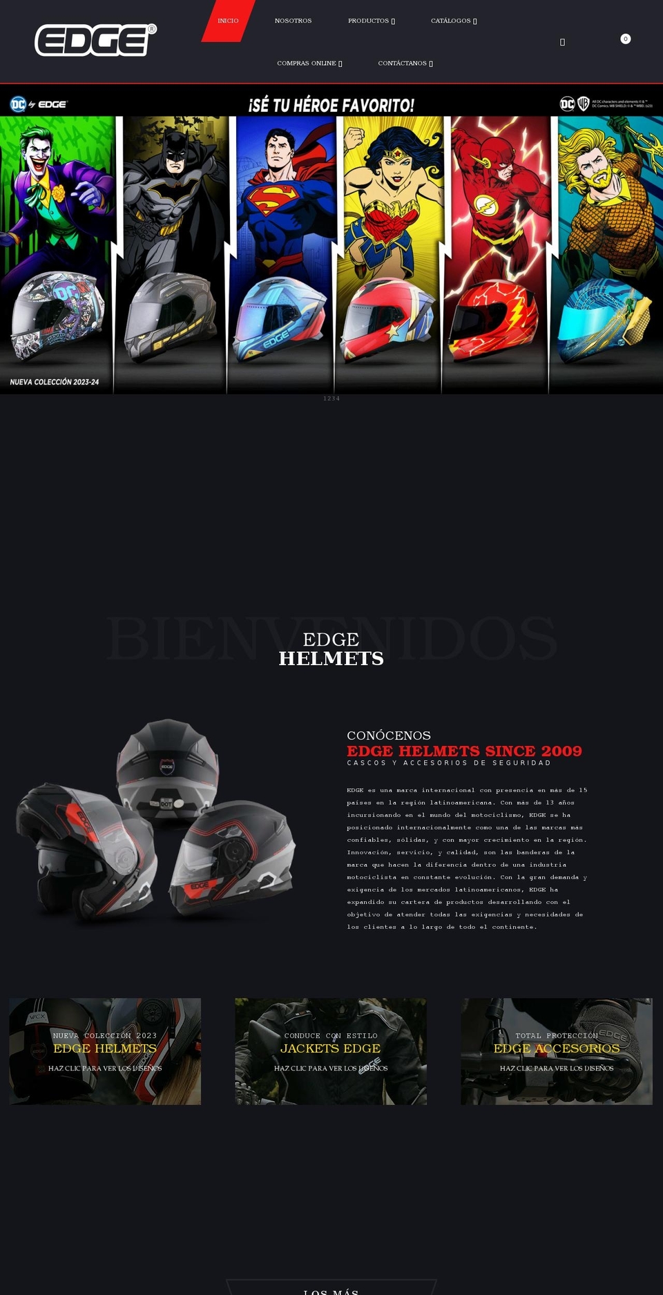 Aero-v--shopify Shopify theme site example edgehelmets.com