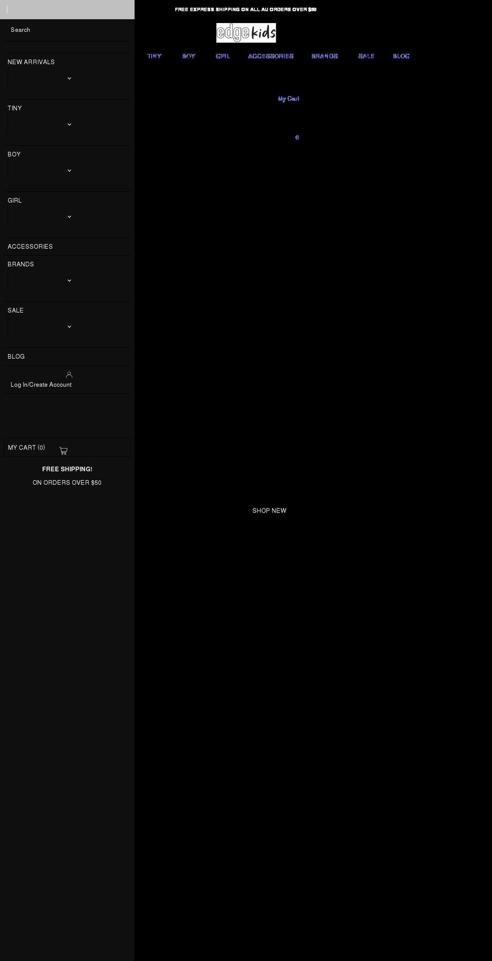 edgekids.com.au shopify website screenshot