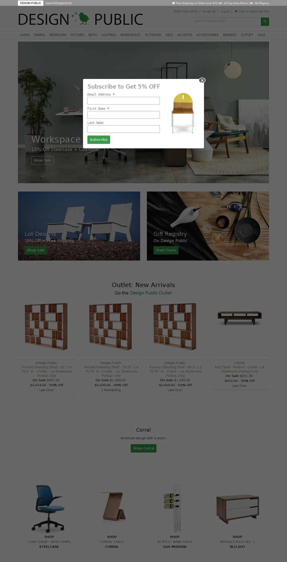 DesignPublic - 1 Shopify theme site example edgemodern.org