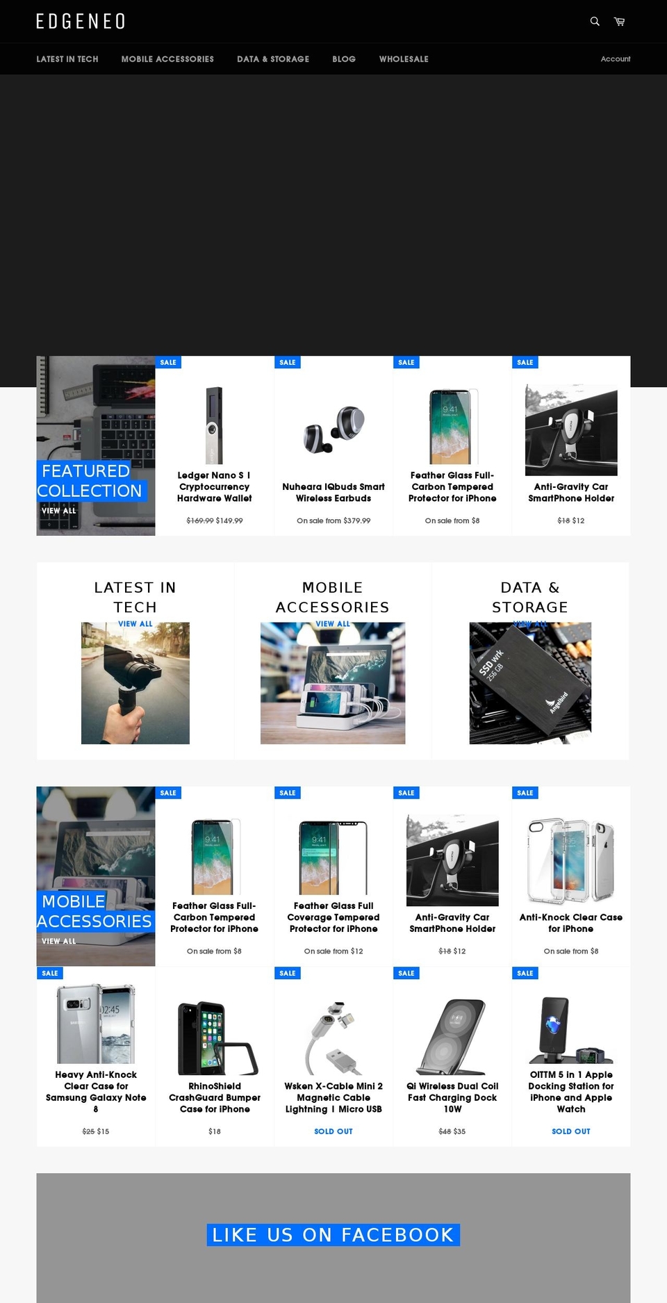 edgeneo.com shopify website screenshot