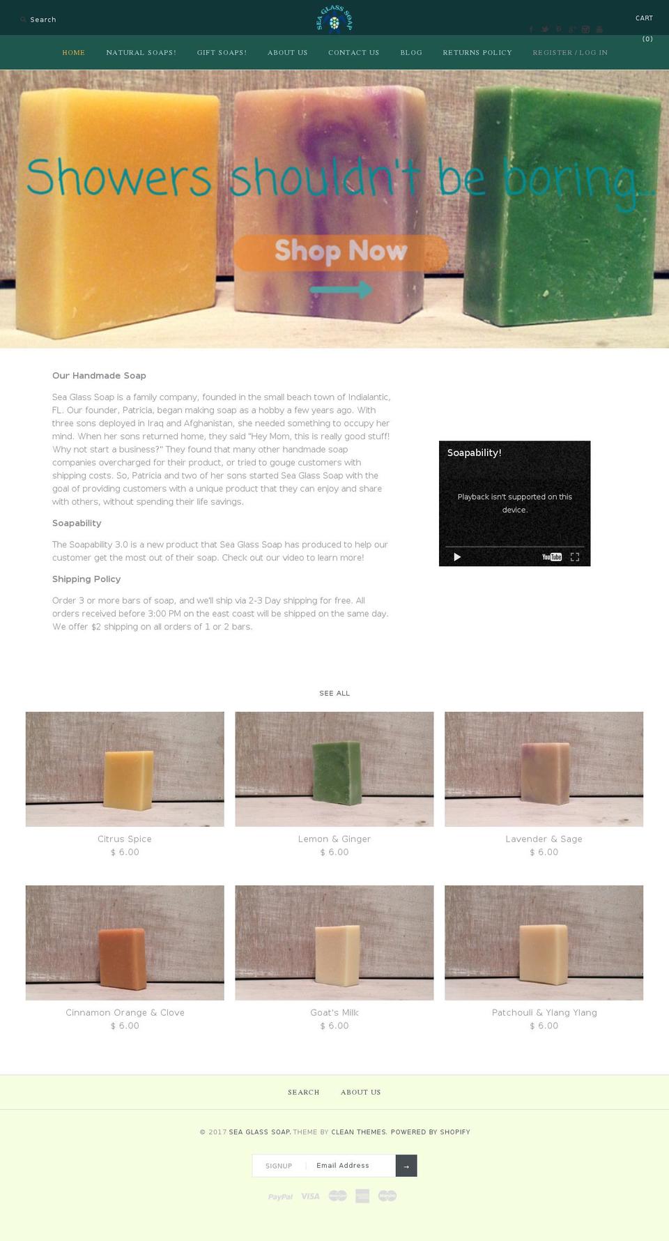edgesoap.com shopify website screenshot