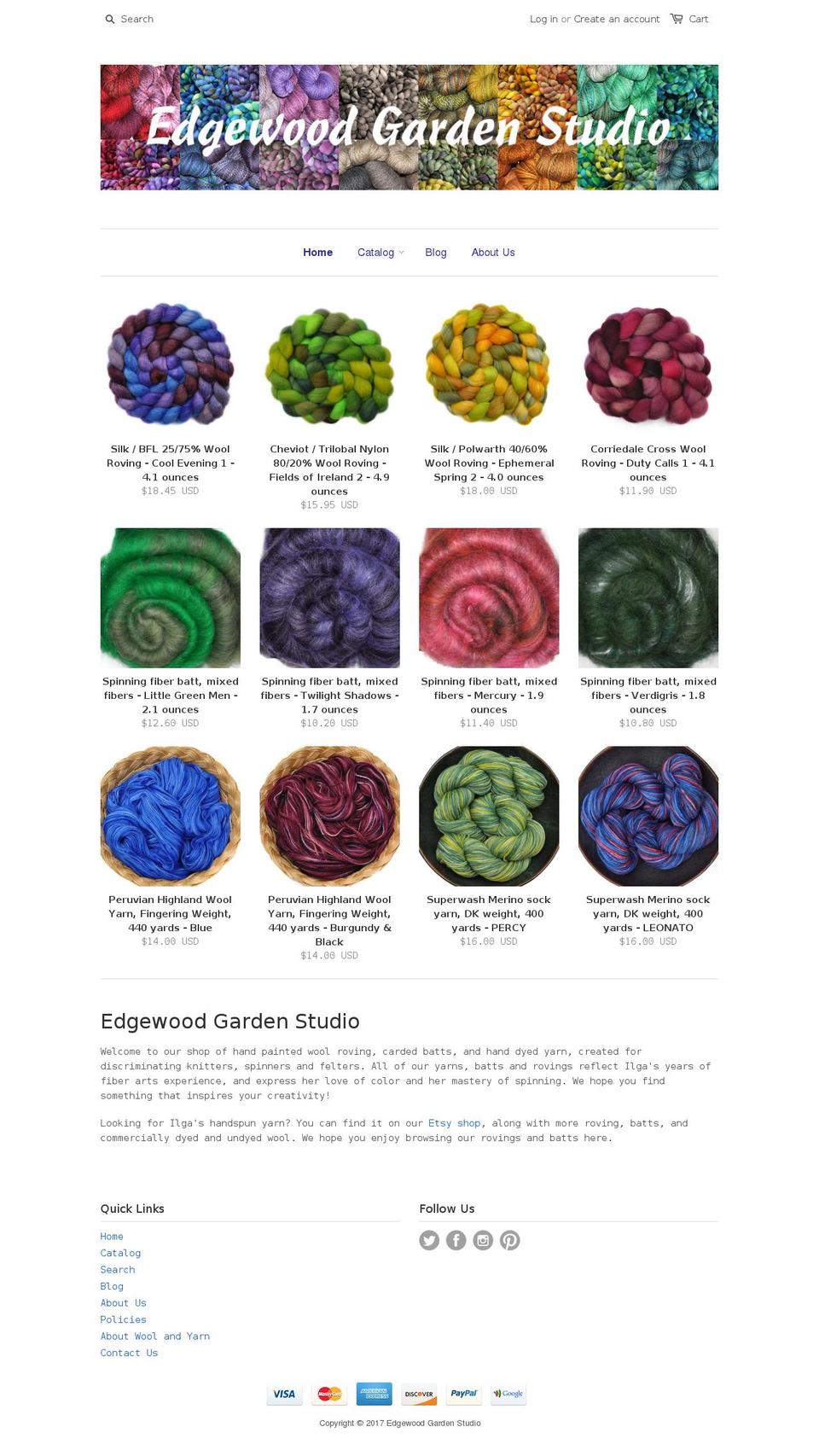 edgewoodgardenstudio.com shopify website screenshot