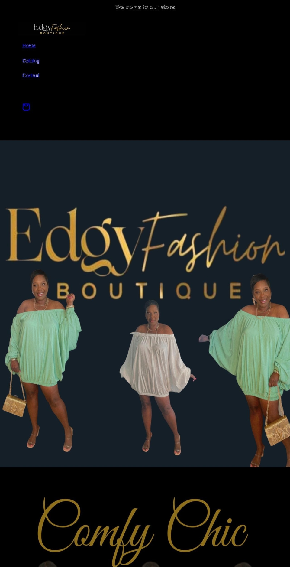 edgyfashionboutique.com — Shopify storefront screenshot