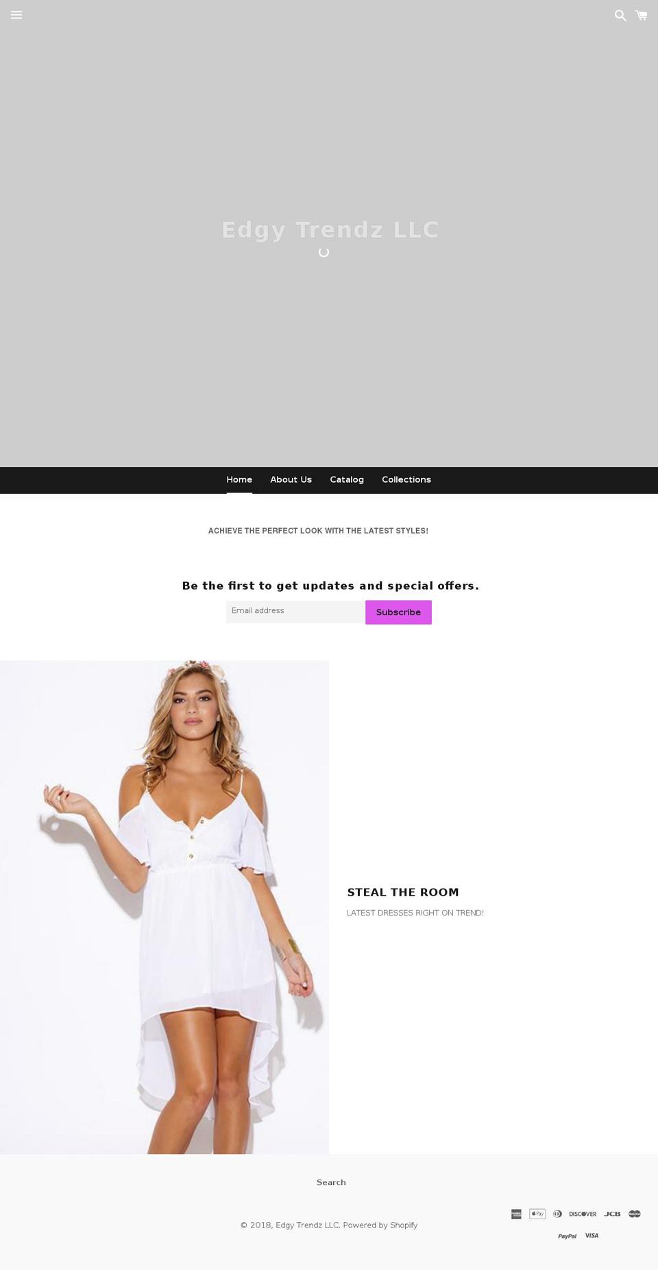 edgytrendz.net shopify website screenshot
