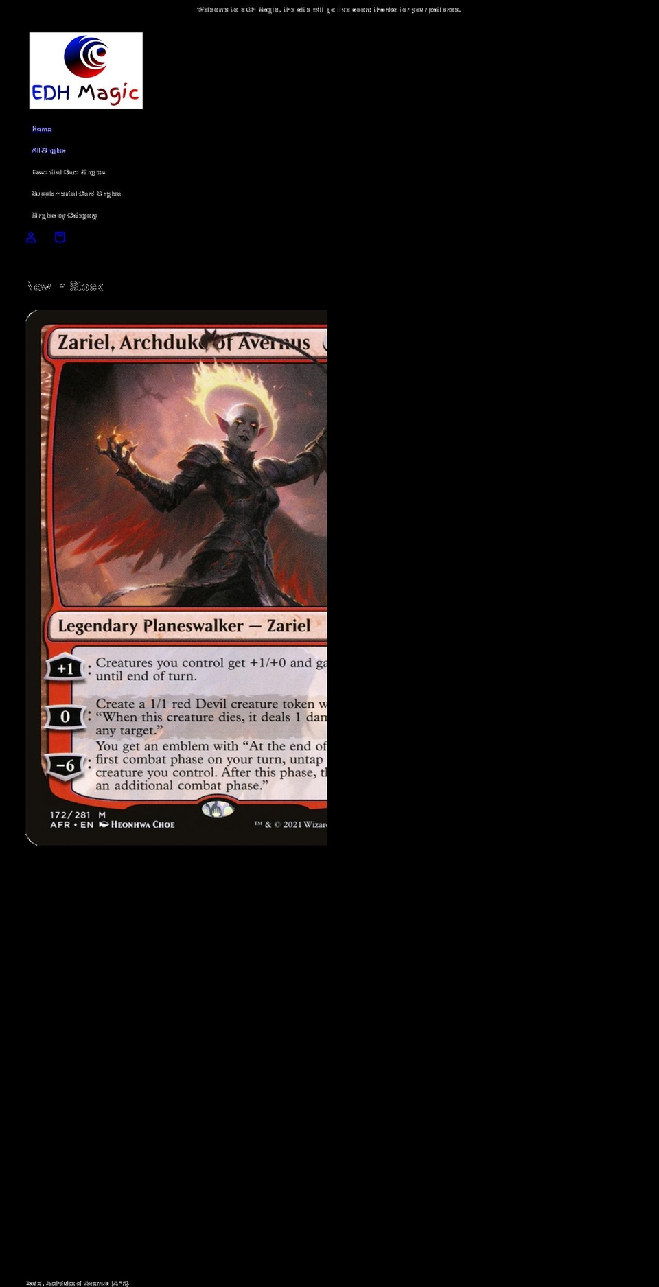 edhmagic.com shopify website screenshot