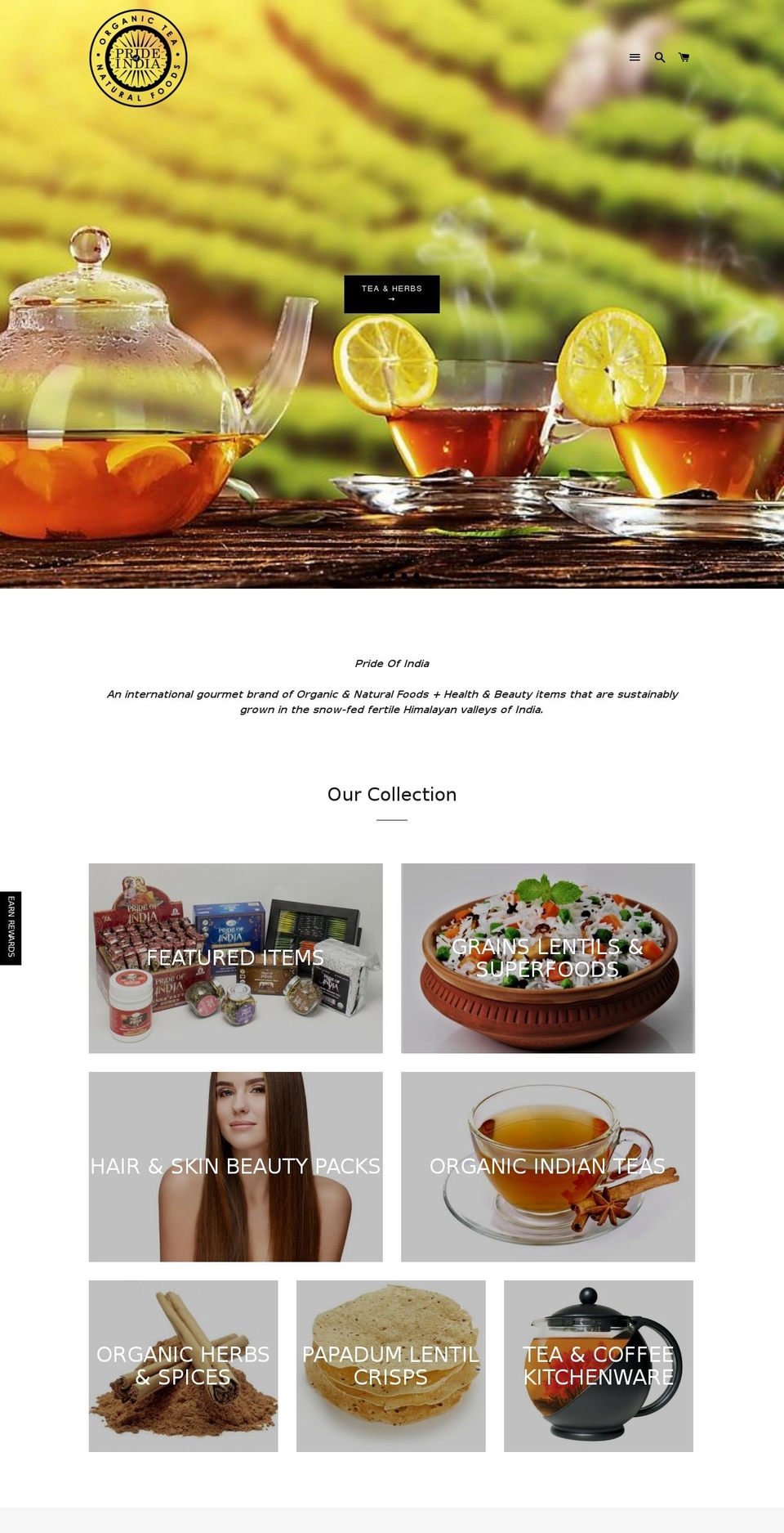 edibleindia.net shopify website screenshot