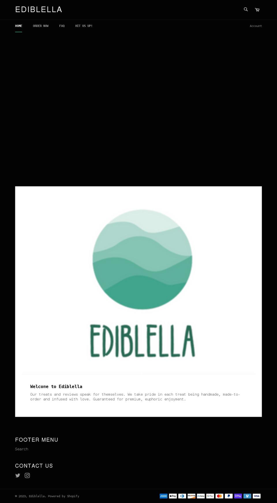 ediblella.com shopify website screenshot