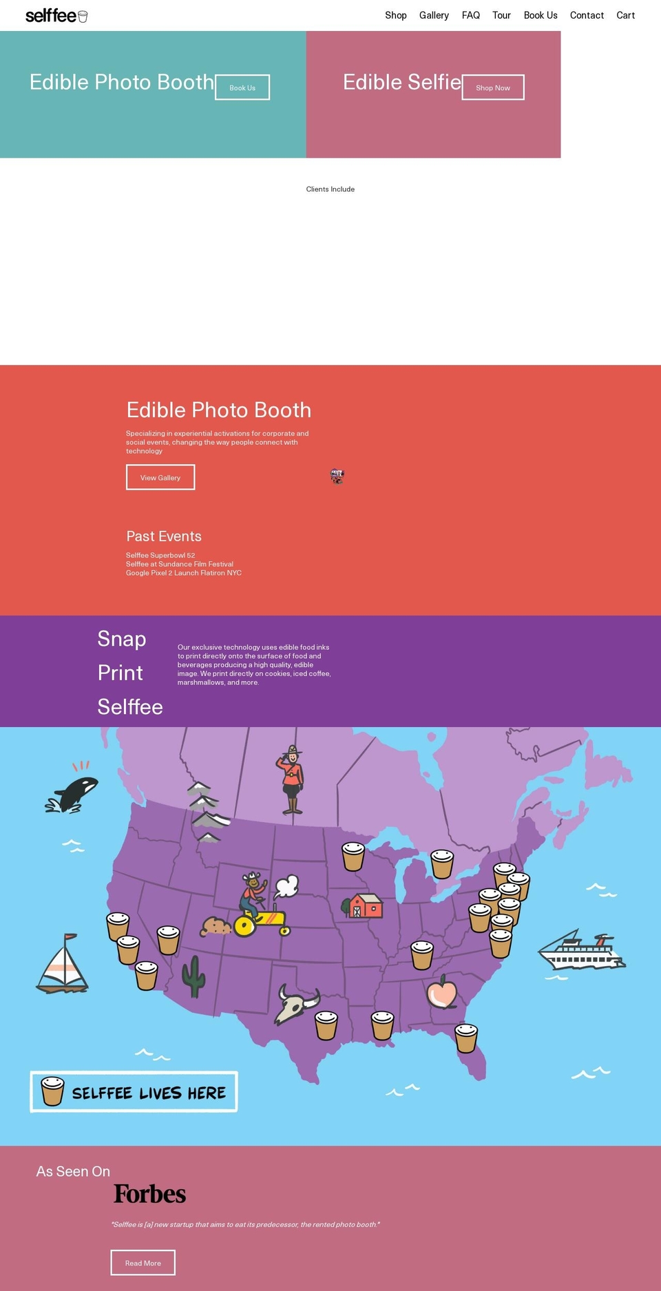 Selffee v2 Shopify theme site example ediblepostcard.info