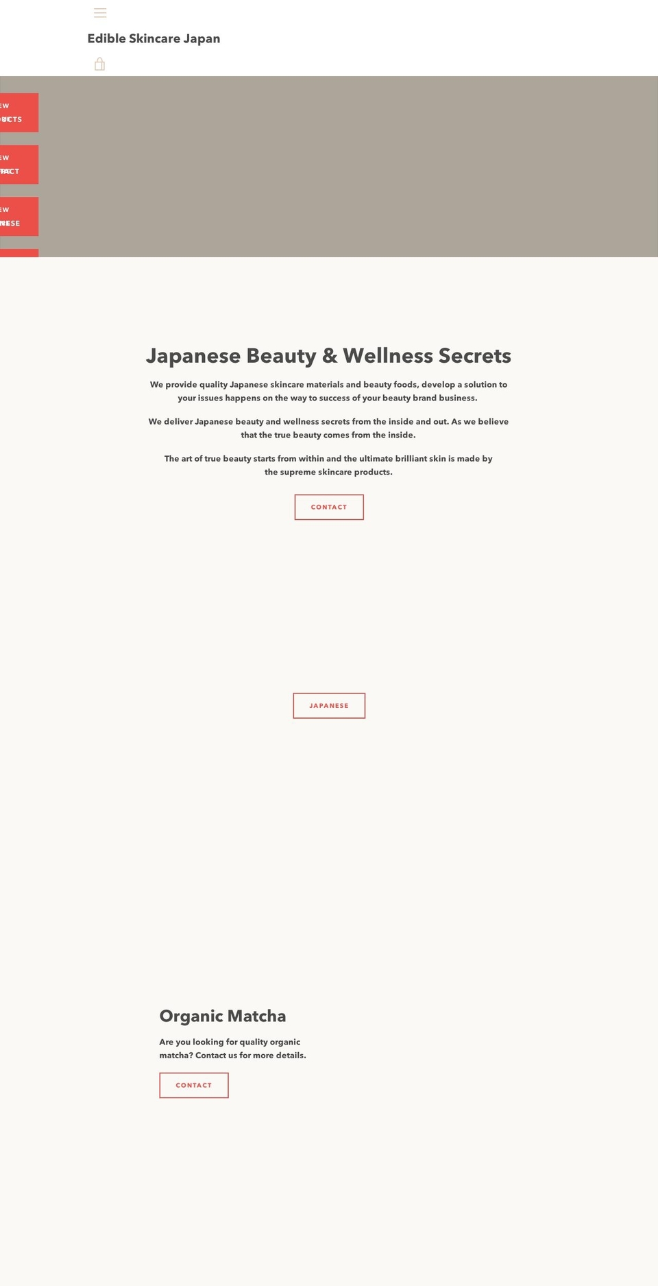 edibleskincarej.com — Shopify storefront screenshot