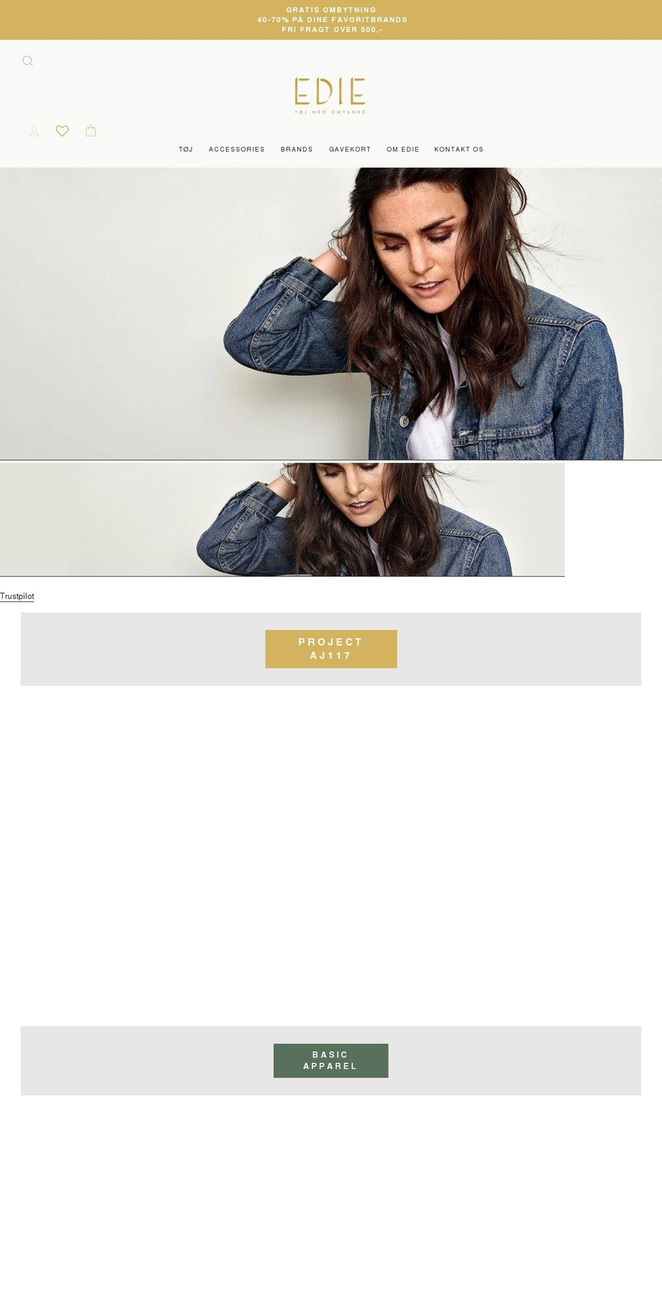 edie.dk shopify website screenshot