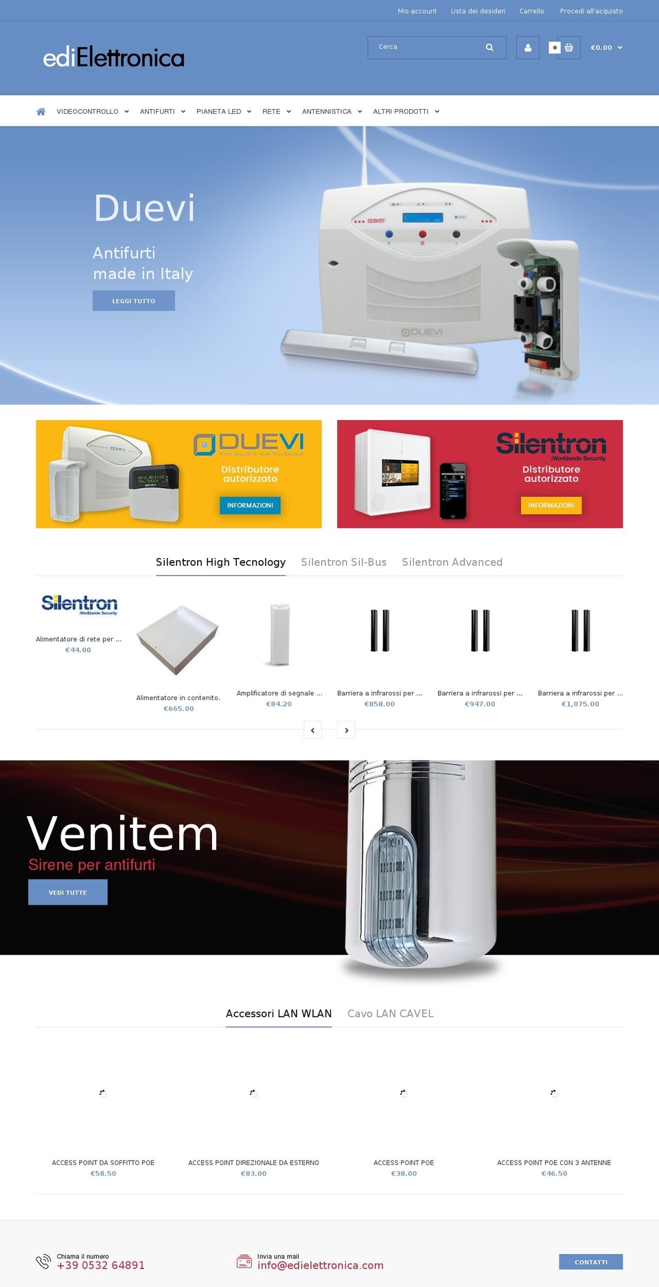 Edi Elettronica Shopify theme site example edielettronica.com