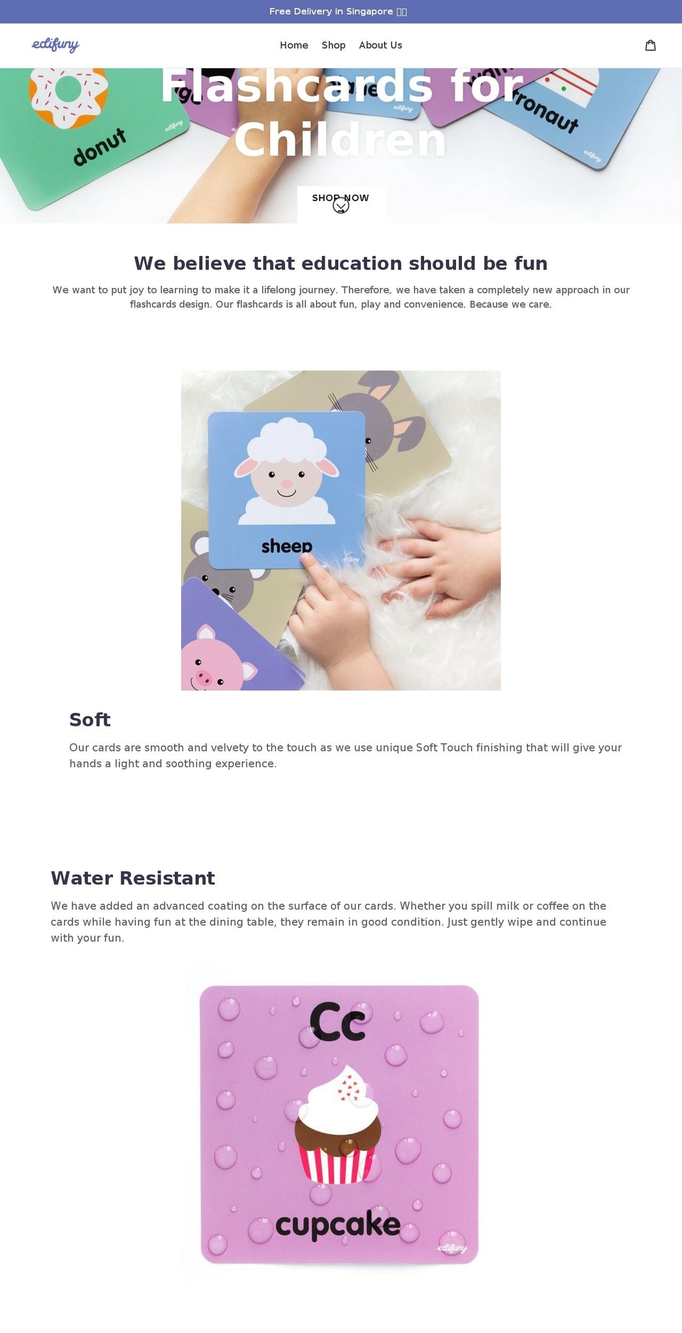edifuny.com — Shopify storefront screenshot