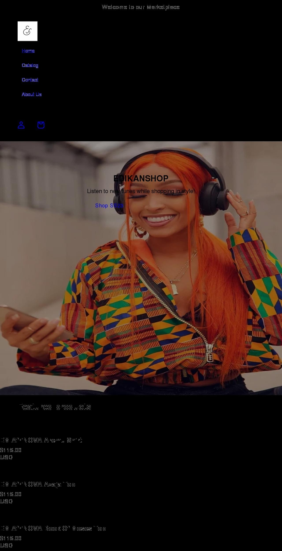 edikanshop.com shopify website screenshot