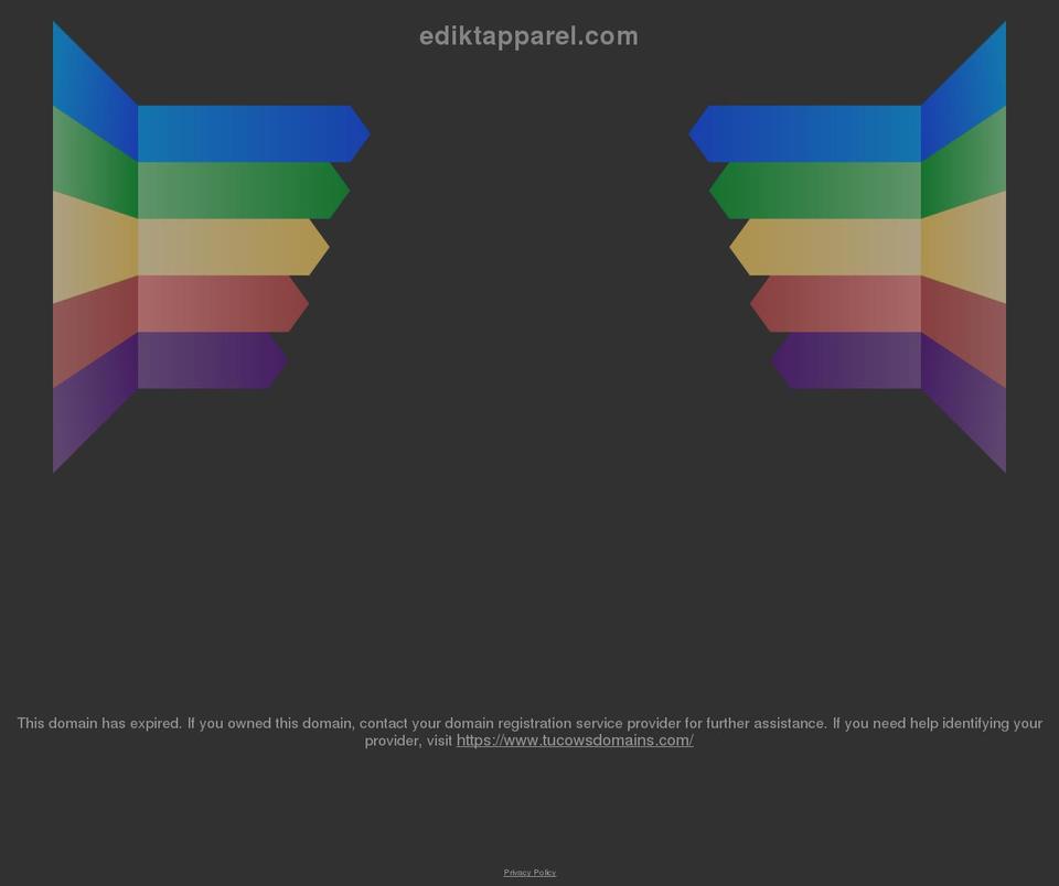 ediktapparel.com shopify website screenshot