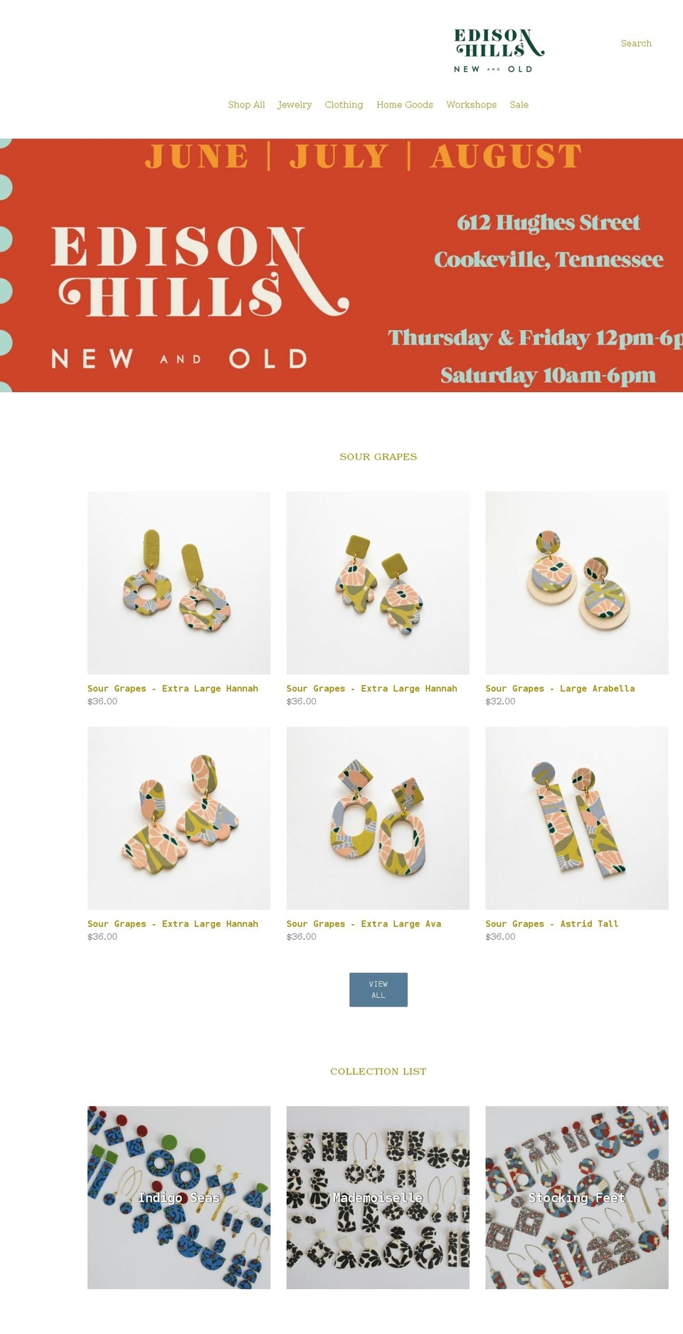 edisonhills.com shopify website screenshot