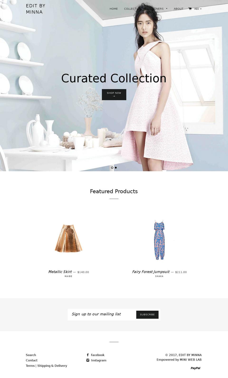 editbyminna.com shopify website screenshot