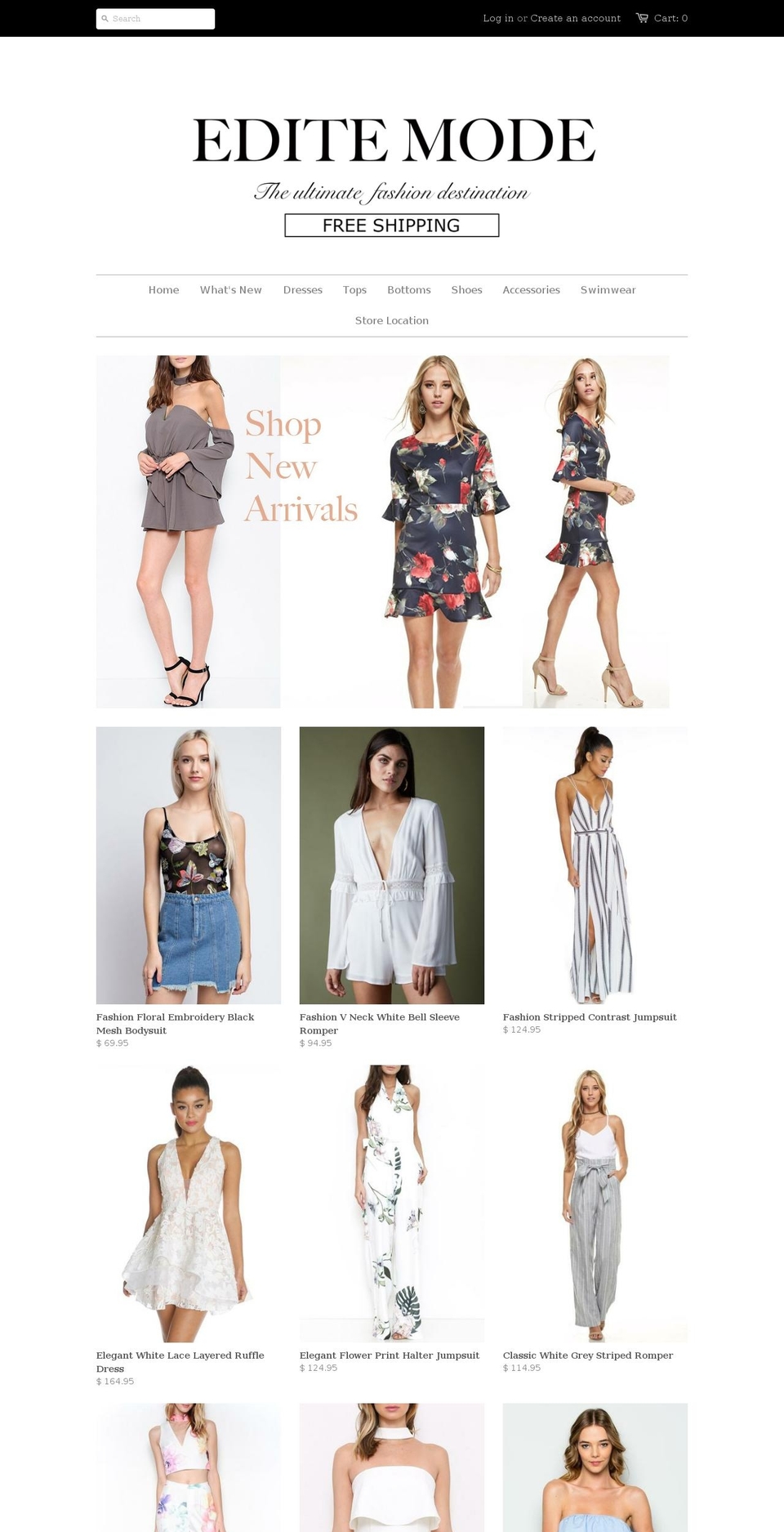 editemode.com shopify website screenshot