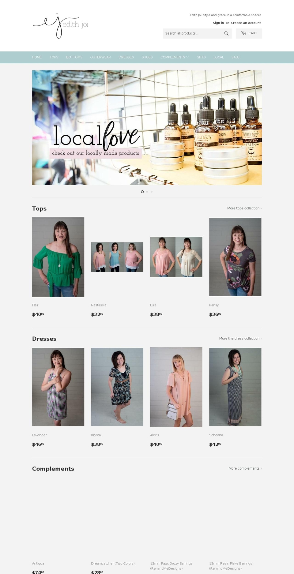 edithjoi.com shopify website screenshot