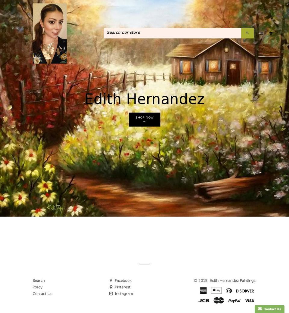 edithpaintings.com — Shopify storefront screenshot